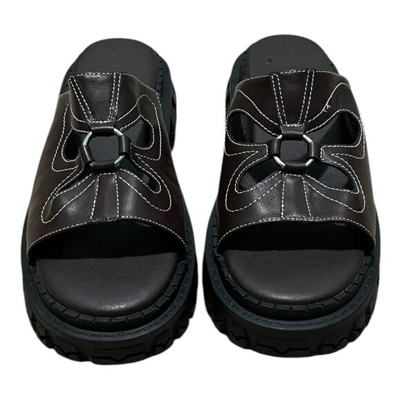 New delias Dolls Kill Feeling Good Platform Slides Sandals Butterfly Womens 11 - Picture 1 of 5